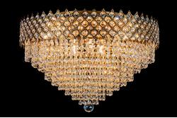 Ceiling lamp Amy 9 light (Crystal/Bronze) - Ø23.6 Inch Ceiling lamp Amy 9 light (Crystal/Bronze) - Ø23.6 Inch