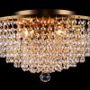 Ceiling lamp Livia 4 lights bronze crystal - Ø40cm