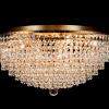 Ceiling lamp Livia 8 lights bronze crystal - 60cm