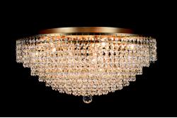 Ceiling lamp Livia 8 lights bronze crystal - 60cm Ceiling lamp Livia 8 lights bronze crystal - 60cm