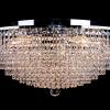 Ceiling lamp Livia 8 lights chrome crystal - 60cm