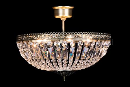 Ceiling light Ruby 6 light 47 cm bronze - Ceiling lights