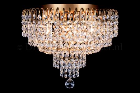 Ceiling lamp Salle 4 lights bronze crystal - 40cm - Salle