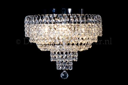 Ceiling lamp Salle 4 lights chrome crystal - 40cm - Salle