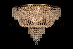 Ceiling lamp Salle 8 lights bronze crystal - 60cm Ceiling lamp Salle 8 lights bronze crystal - 60cm
