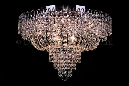 Ceiling lamp Salle 8 lights chrome crystal - 60cm - Salle