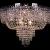 Ceiling lamp Salle 8 lights chrome crystal - 60cm