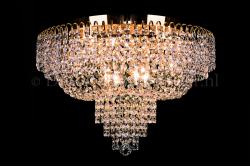 Ceiling lamp Salle 8 lights gold crystal - 60cm Ceiling lamp Salle 8 lights gold crystal - 60cm