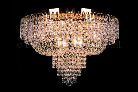 Ceiling lamp Salle 8 lights gold crystal - 60cm - Salle