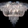 Ceiling lamp Salle 8 lights silver crystal - 60cm