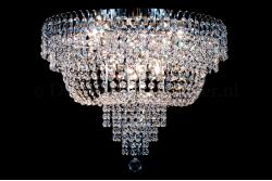 Ceiling lamp Salle 8 lights silver crystal - 60cm Ceiling lamp Salle 8 lights silver crystal - 60cm