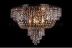 Ceiling lamp Salle 8 lights black crystal - 60cm Ceiling lamp Salle 8 lights black crystal - 60cm