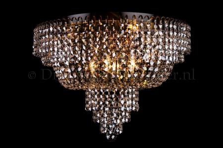 Ceiling lamp Salle 8 lights black crystal - 60cm - Salle