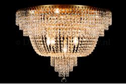 Ceiling lamp Salle 9 lights chrome crystal - Ø80cm/31.5 Inch Ceiling lamp Salle 9 lights chrome crystal - Ø80cm/31.5 Inch