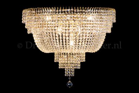 Ceiling lamp Salle 9 lights gold crystal - Salle