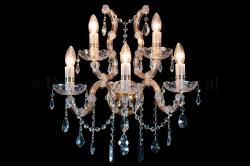Crystal Wall lamp Maria Theresa 5 lights (crystal/bronze) - S-arm Crystal Wall lamp Maria Theresa 5 lights (crystal/bronze) - S-arm