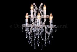 Crystal Wall lamp Maria Theresa 5 lights (crystal/chrome) - S-arm Crystal Wall lamp Maria Theresa 5 lights (crystal/chrome) - S-arm