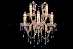 Crystal Wall lamp Maria Theresa 5 lights (crystal/gold) - S-arm Crystal Wall lamp Maria Theresa 5 lights (crystal/gold) - S-arm