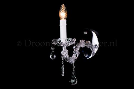 Crystal Wall light Maria Theresa 1 light (chrome) - Wall lights