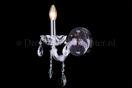 Luxurious Crystal Wall light Maria Theresa 1 light (chrome) - Marie Therese chandeliers