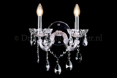 Cystal Wall light Maria Theresa 2 light crystal (chroom) LUXURY Edition - Marie Therese chandeliers