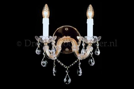 Cystal Wall light Maria Theresa 2 light crystal (gold) - Marie Therese chandeliers