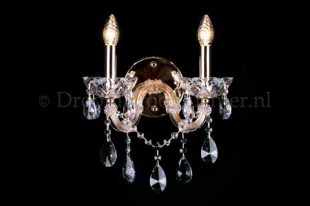 Cystal Wall light Maria Theresa 2 light crystal (gold) LUXURY Edition - Marie Therese chandeliers