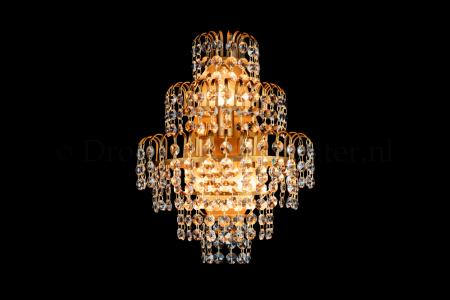 Crystal Wall light Salle 3 light (crystal/bronze) - 11.8 Inch - Salle