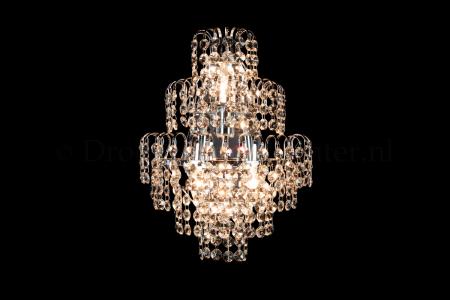 Crystal Wall light Salle 3 light (crystal/chrome) - 11.8 Inch - Salle