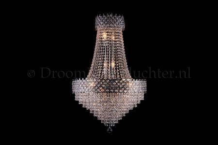 Chandelier Amy 10 light (Crystal/Chrome) - Ø23.6 Inch - Crystal chandeliers