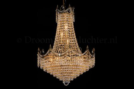 Crystal pendant Diana 12 light 50cm crystal multi-colour - Crystal chandeliers