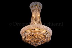 Empire chandelier Gilyana 12 lights (crystal/gold) - Ø60cm Empire chandelier Gilyana 12 lights (crystal/gold) - Ø60cm