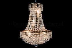 Empire chandelier crystal 6 lights bronze 15.7 inch (40cm)  - Livia Empire chandelier crystal 6 lights bronze 15.7 inch (40cm)  - Livia
