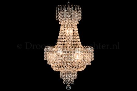 Empire chandelier crystal silver 40cm / 15.7 Inch - Salle - Salle