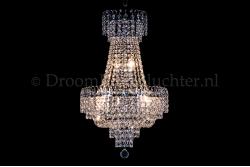Empire chandelier crystal chrome 40cm / 15.7 Inch - Salle Empire chandelier crystal chrome 40cm / 15.7 Inch - Salle