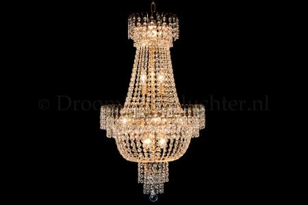 Empire chandelier crystal bronze 50cm / 19.7 Inch - Salle - Salle