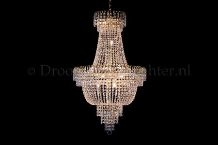 Empire chandelier crystal 23.6 inch (60cm) gold - Salle - Salle