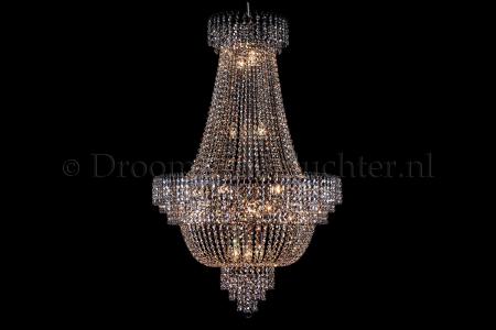 Empire chandelier 19 lights crystal 31.5 inch (80cm) black - Salle - Salle