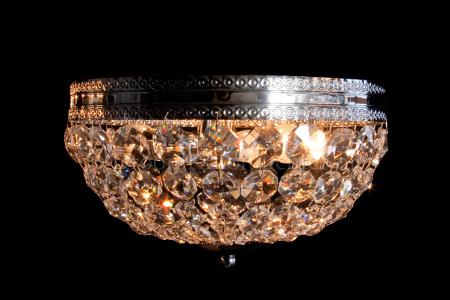 Ceiling light Dieuwertje 3 light chrome crystal - Ceiling lights