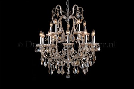 Chandelier Thiamo 10+5 light (chrome) - Chandeliers