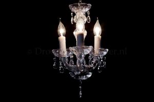 Chandelier Maria Theresa in chrome 3 lights - Ø30cm