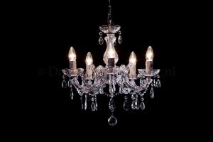 Chandelier Maria Theresa in chrome 5 lights - Ø45cm 