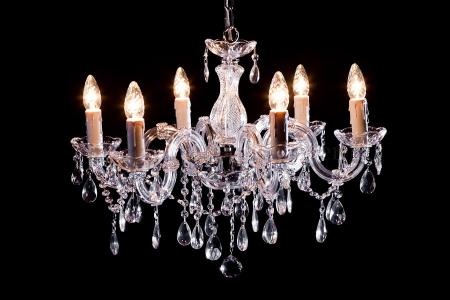 Chandelier Maria Theresa in chrome 6 lights - Ø60cm - Marie Therese chandeliers