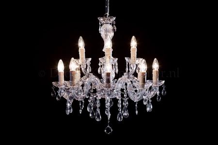 Chandelier Maria Theresa in chrome 12 lights - Ø60cm - Marie Therese chandeliers