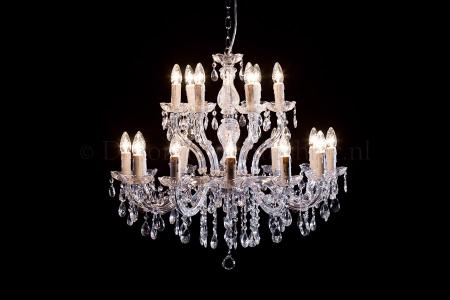 Chandelier Maria Theresa in chrome 18 lights - Ø75cm - Marie Therese chandeliers