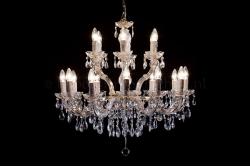 Crystal Chandelier Maria Theresa in gold 18 lights - Ø75cm  Crystal Chandelier Maria Theresa in gold 18 lights - Ø75cm