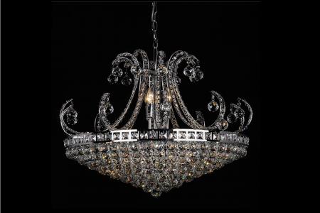 Chandelier Sara 15 light chrome - Crystal chandeliers