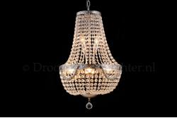 Empire chandelier Firmeno 6 light 40cm crystal silver Empire chandelier Firmeno 6 light 40cm crystal silver