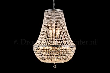 Empire chandelier Firmeno 12 light 60 cm crystal silver - Crystal chandeliers