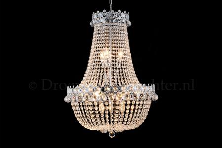 Empire chandelier Royale12 light 60 cm crystal chrome - Crystal chandeliers